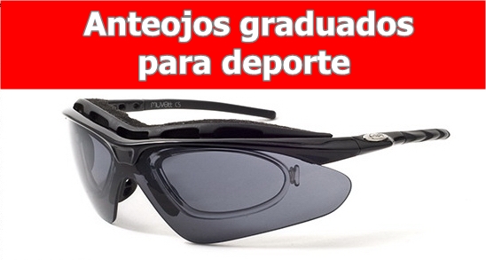 Anteojos deportivos con graduación